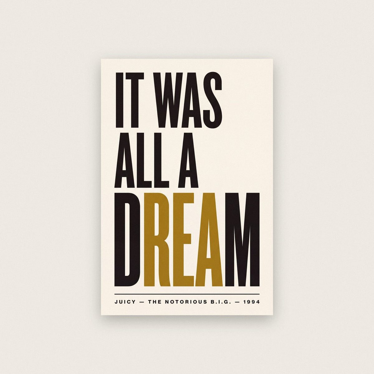 Juicy Lyrics Print