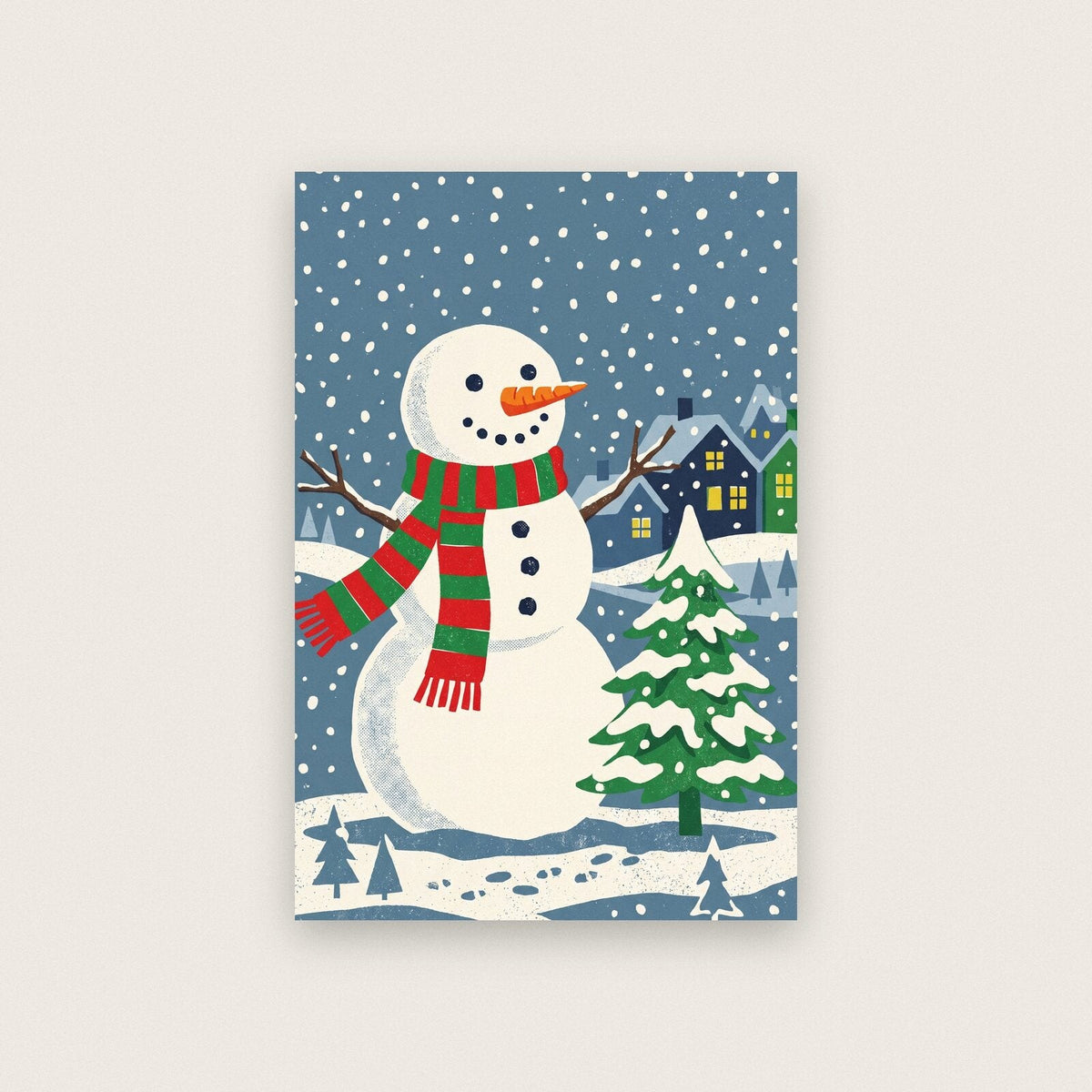 The Snowman Christmas Art Print
