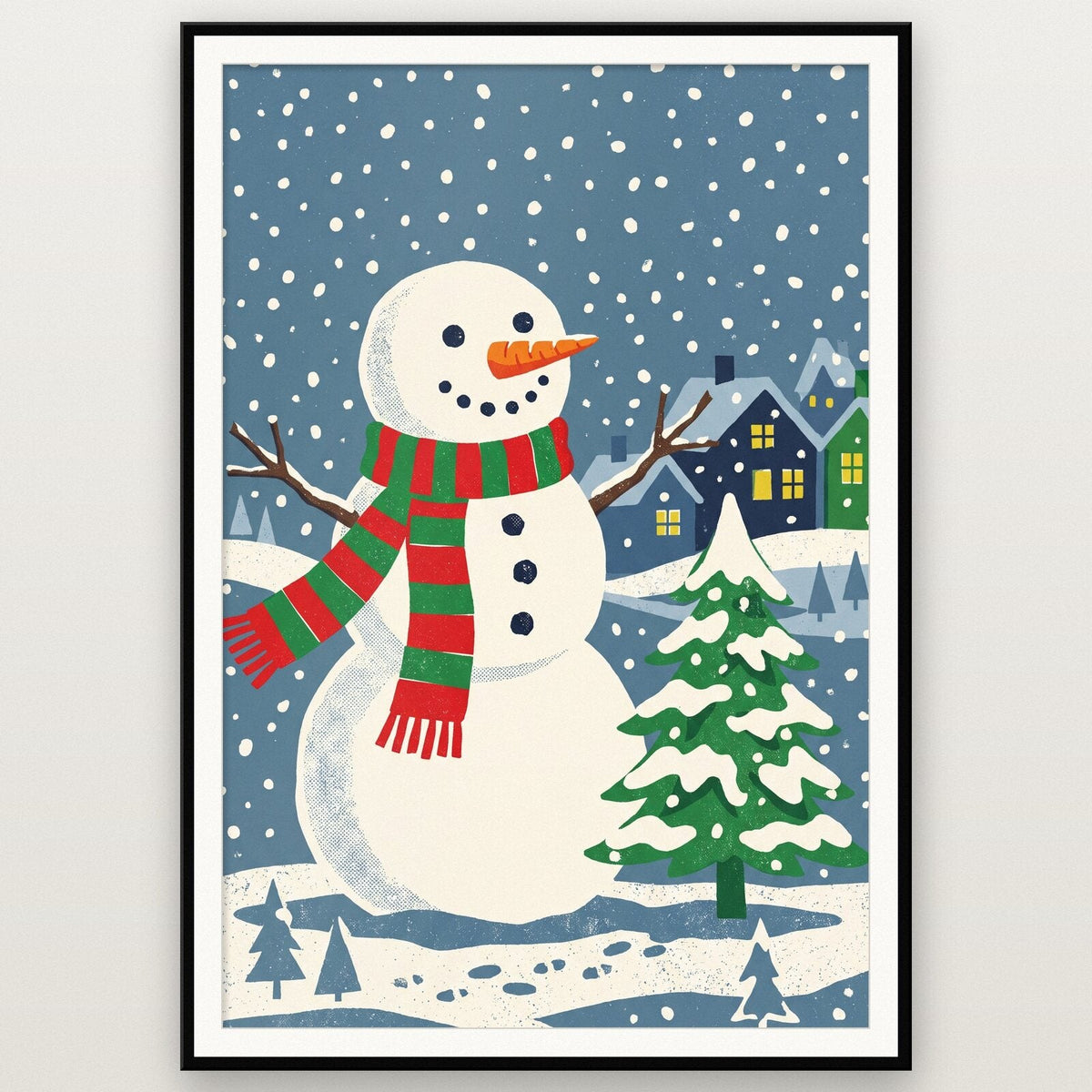 The Snowman Christmas Art Print