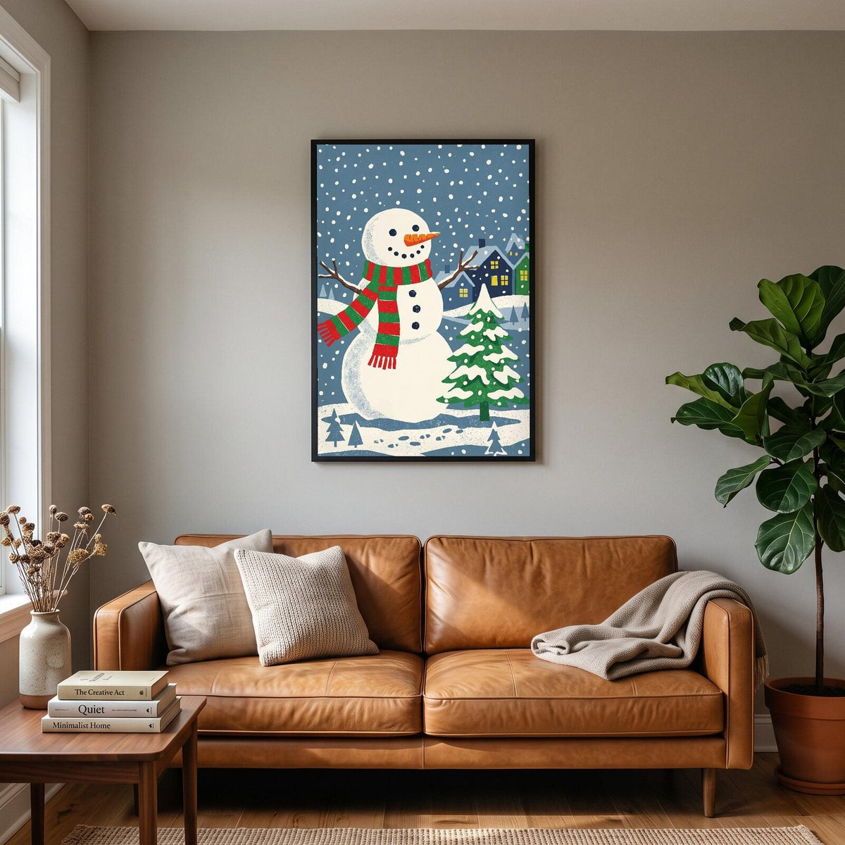 The Snowman Christmas Art Print