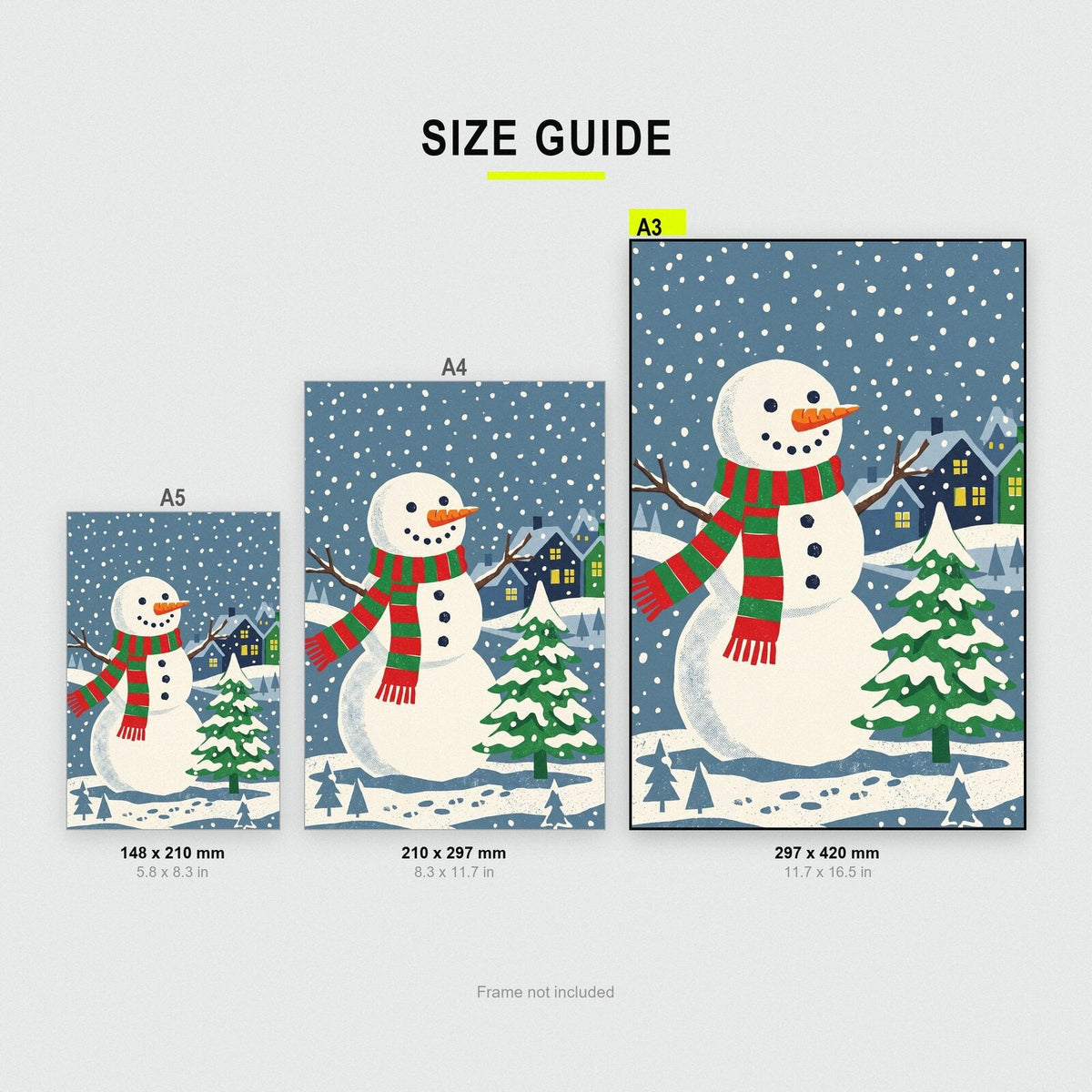 The Snowman Christmas Art Print