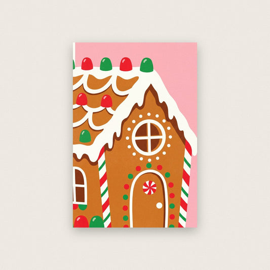 The Gingerbread House Christmas Art Print
