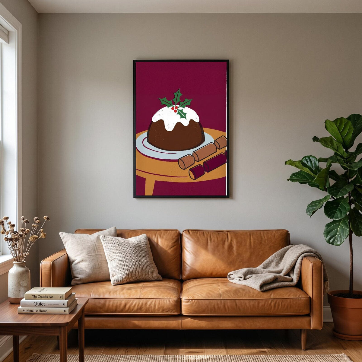 The Christmas Pudding Christmas Art Print