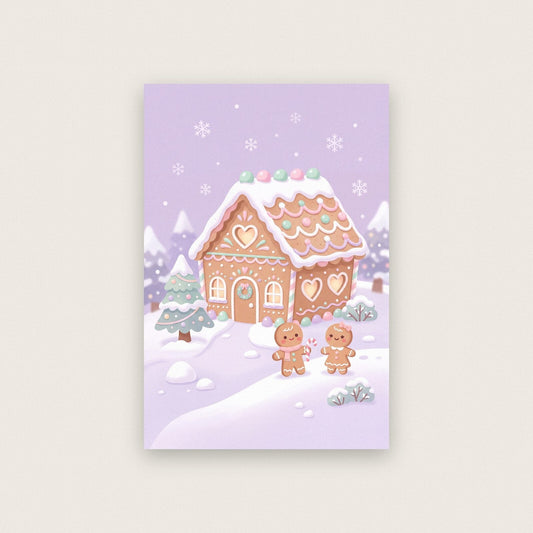 The Sweet House Cute Christmas Art Print