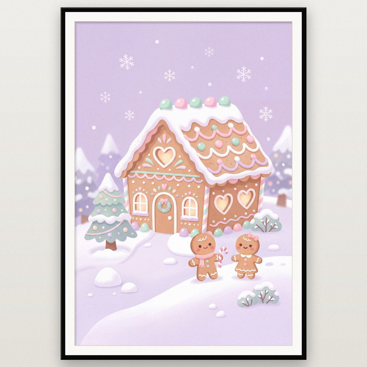 The Sweet House Cute Christmas Art Print