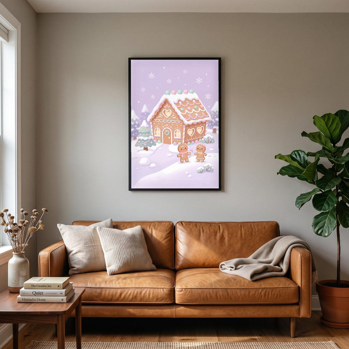 The Sweet House Cute Christmas Art Print