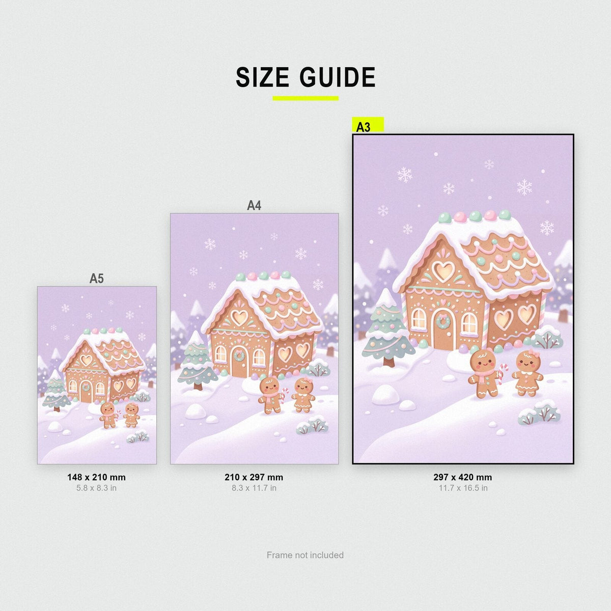 The Sweet House Cute Christmas Art Print