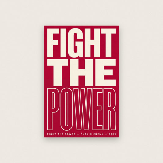 Fight The Power Lyrics Print