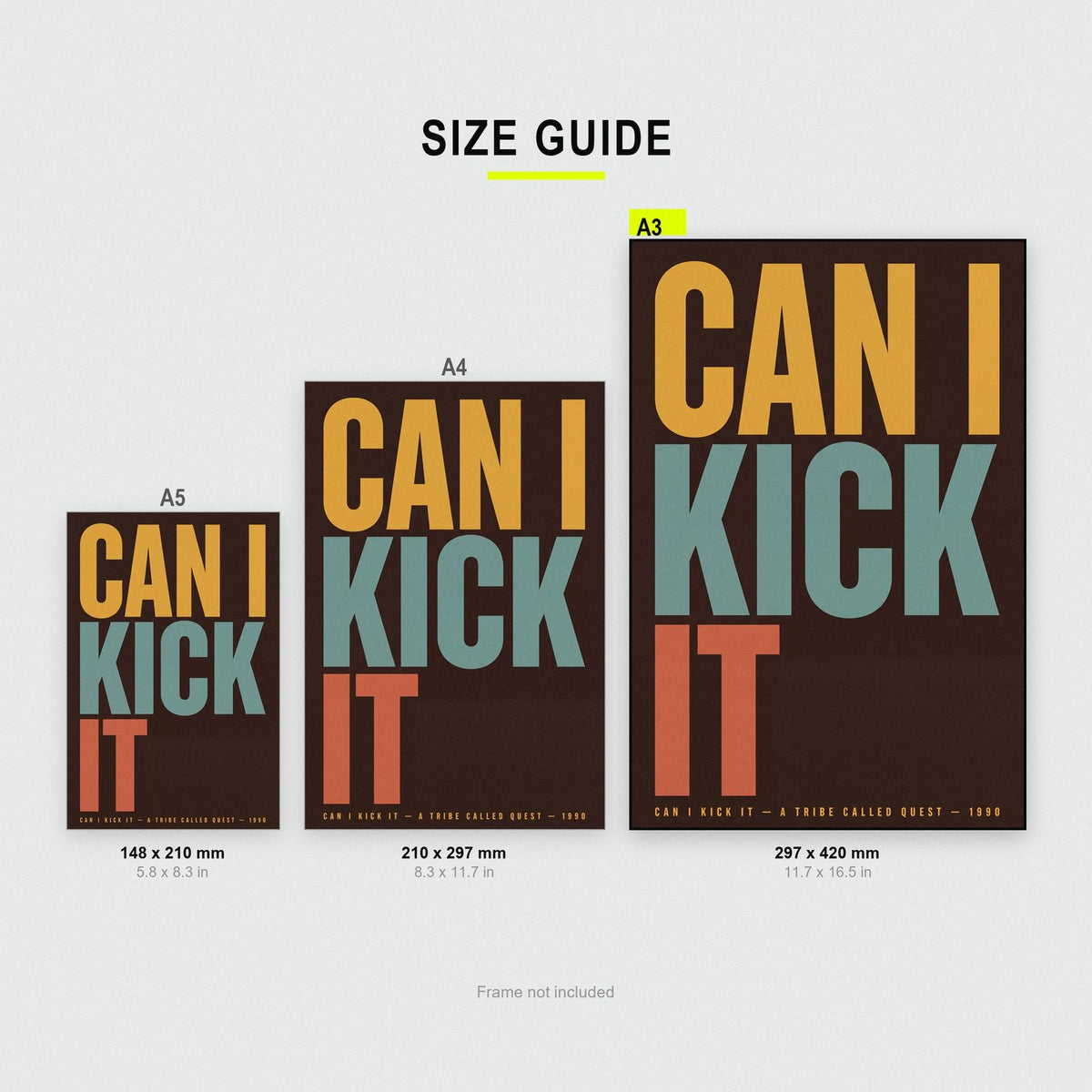 Can I Kick It Lyric Art Print