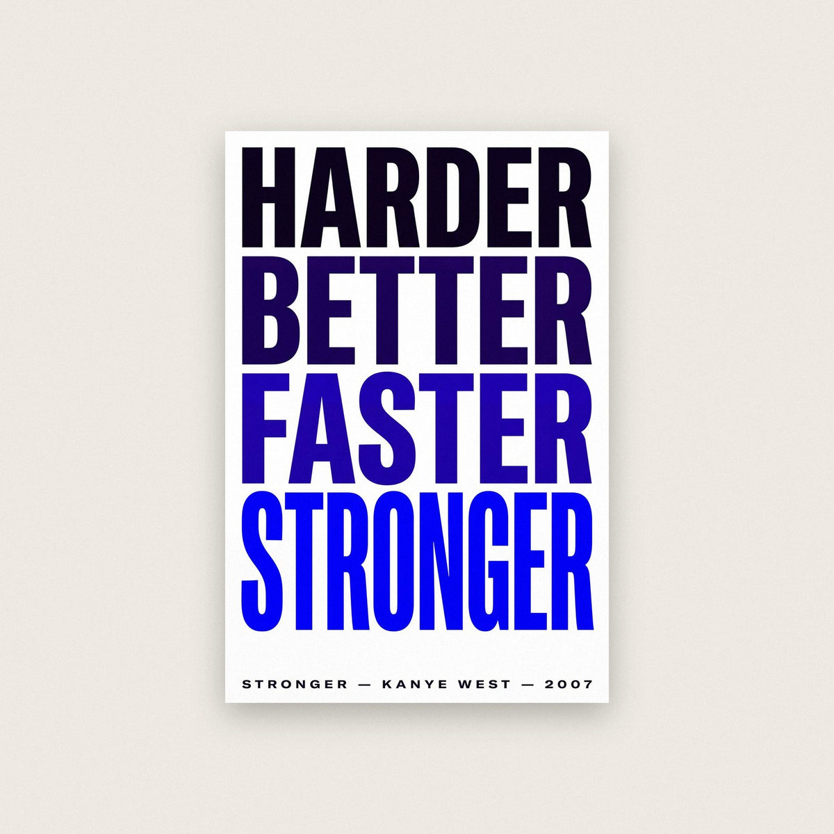 Stronger Lyrics Print