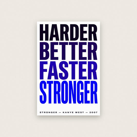Stronger Lyrics Print