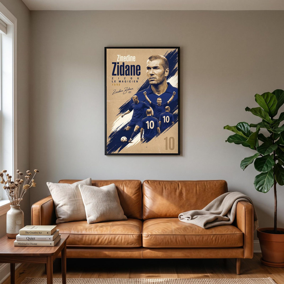 Zinedine Zidane Zizou Le Magicien Football Art Print