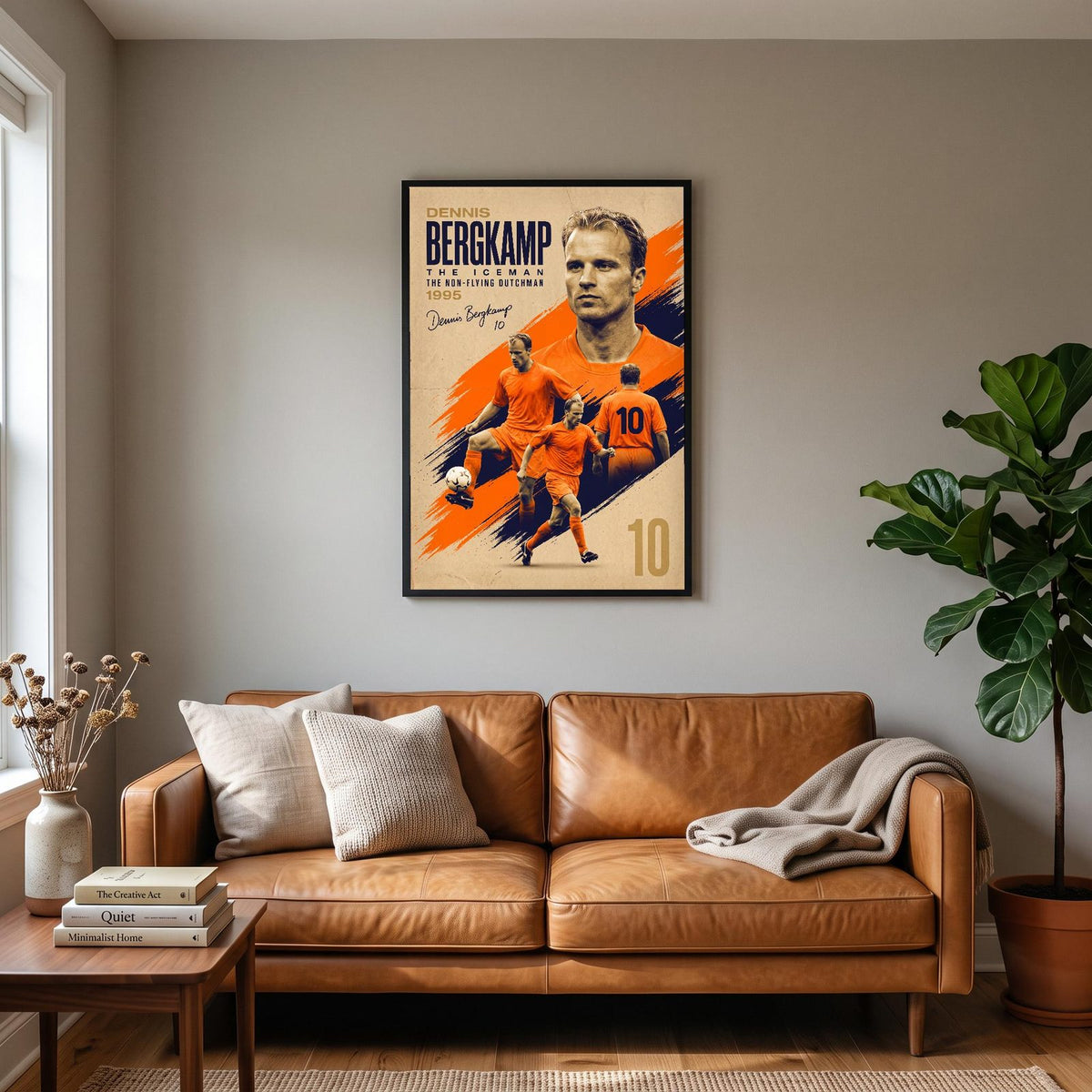 Dennis Bergkamp The Iceman Football Art Print