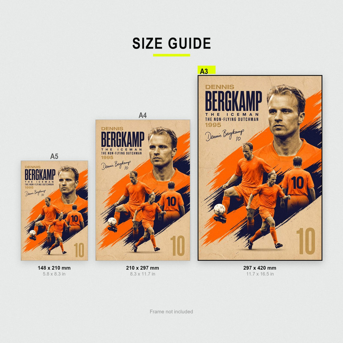 Dennis Bergkamp The Iceman Football Art Print