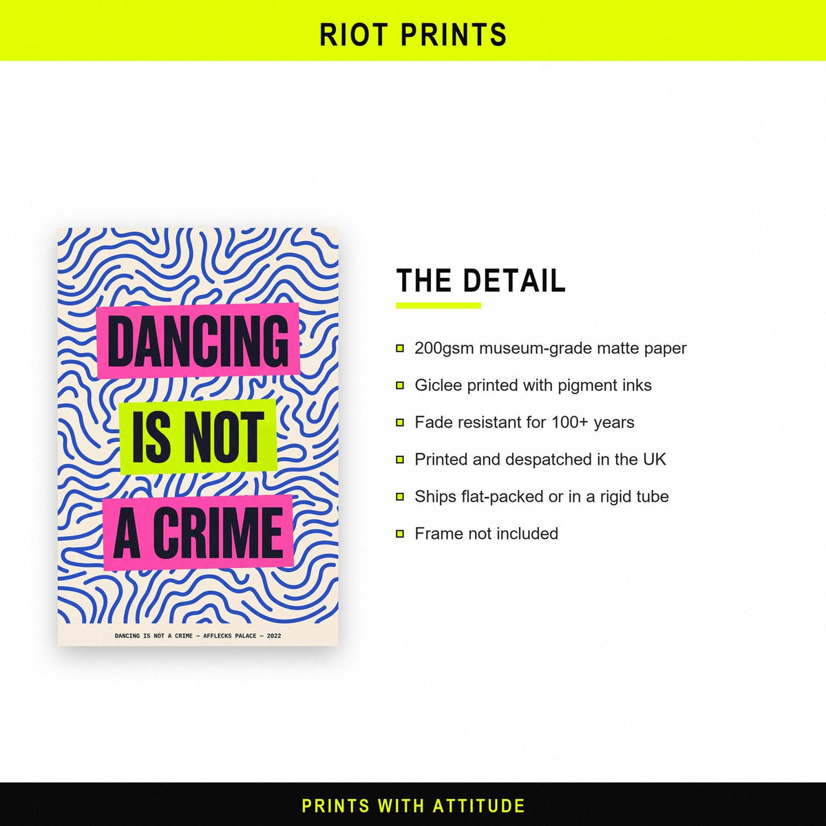Dancing Is Not A Crime Lyrics Print paper and printing specification