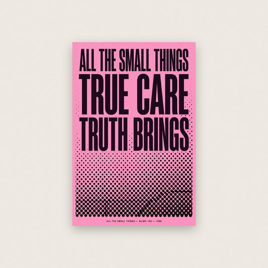 All The Small Things Lyrics Print