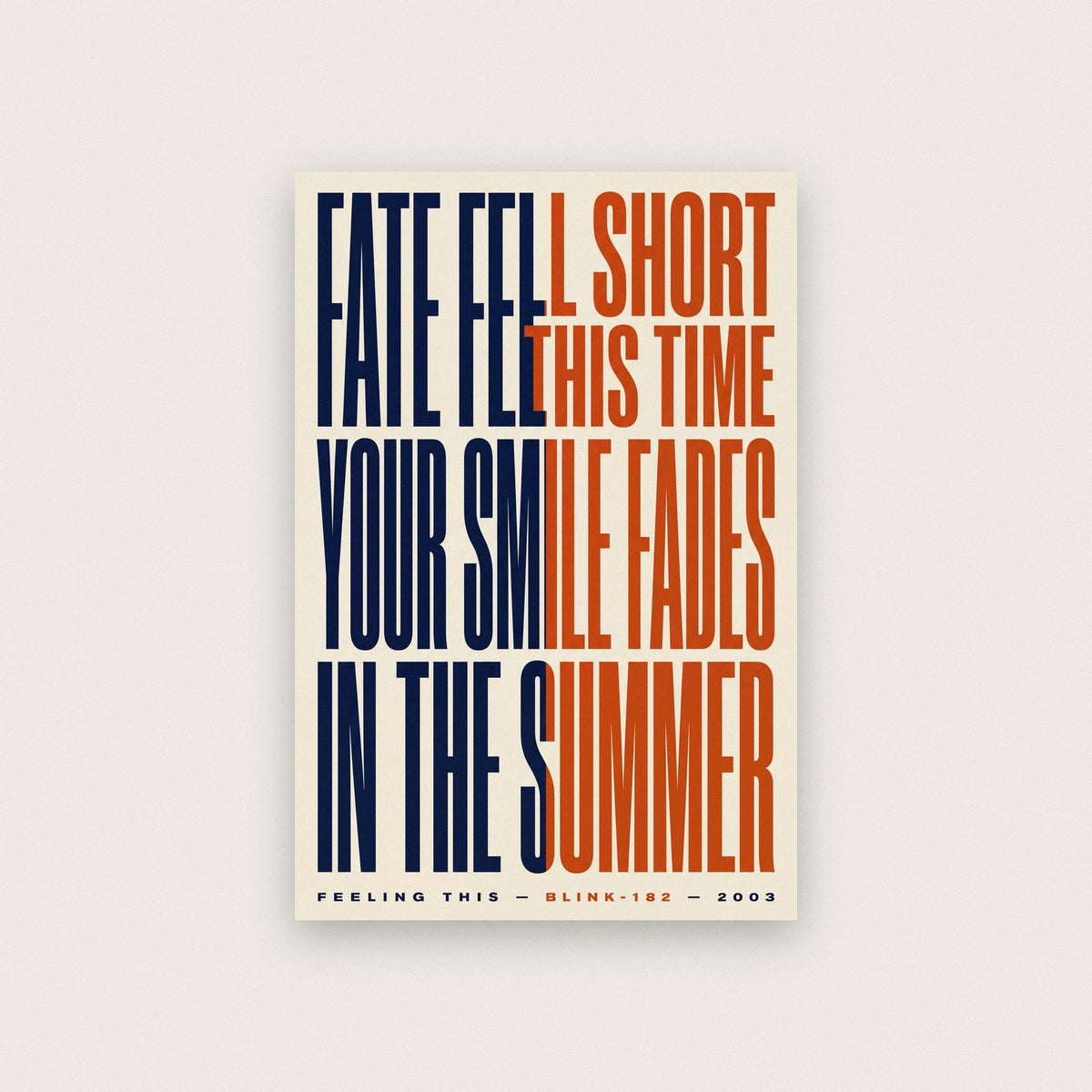 Feeling This Lyrics Print