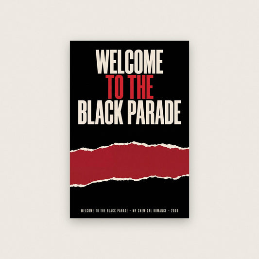 Welcome To The Black Parade Lyric Art Print