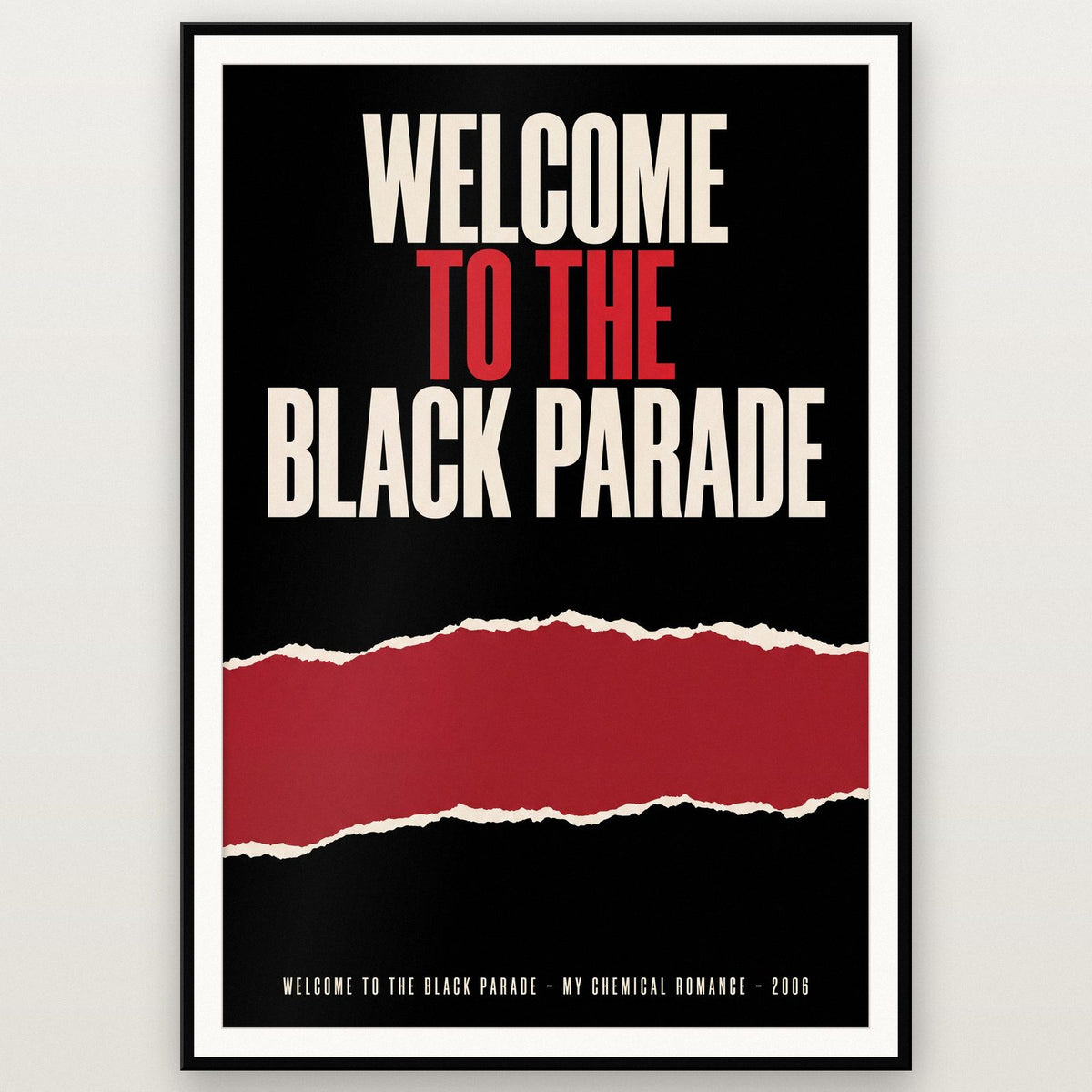 Welcome To The Black Parade Lyric Art Print