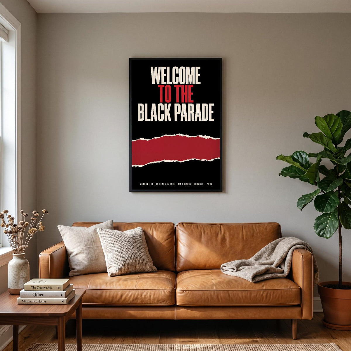 Welcome To The Black Parade Lyric Art Print