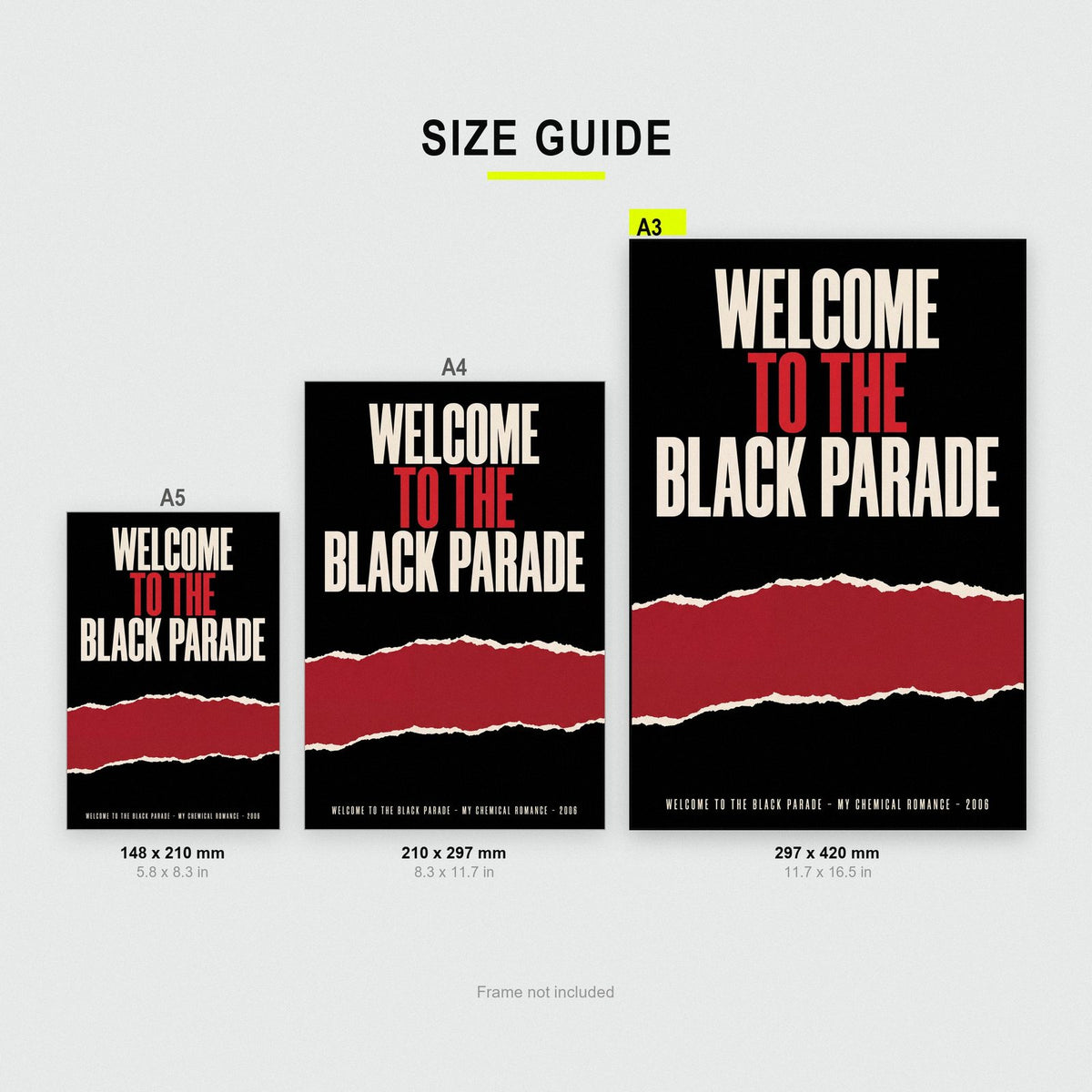 Welcome To The Black Parade Lyric Art Print