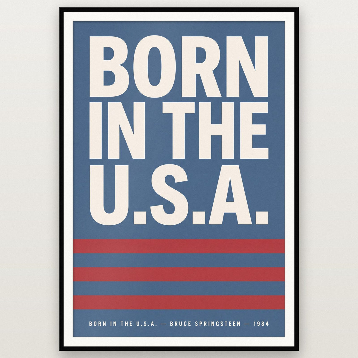 Born In The USA Lyric Art Print