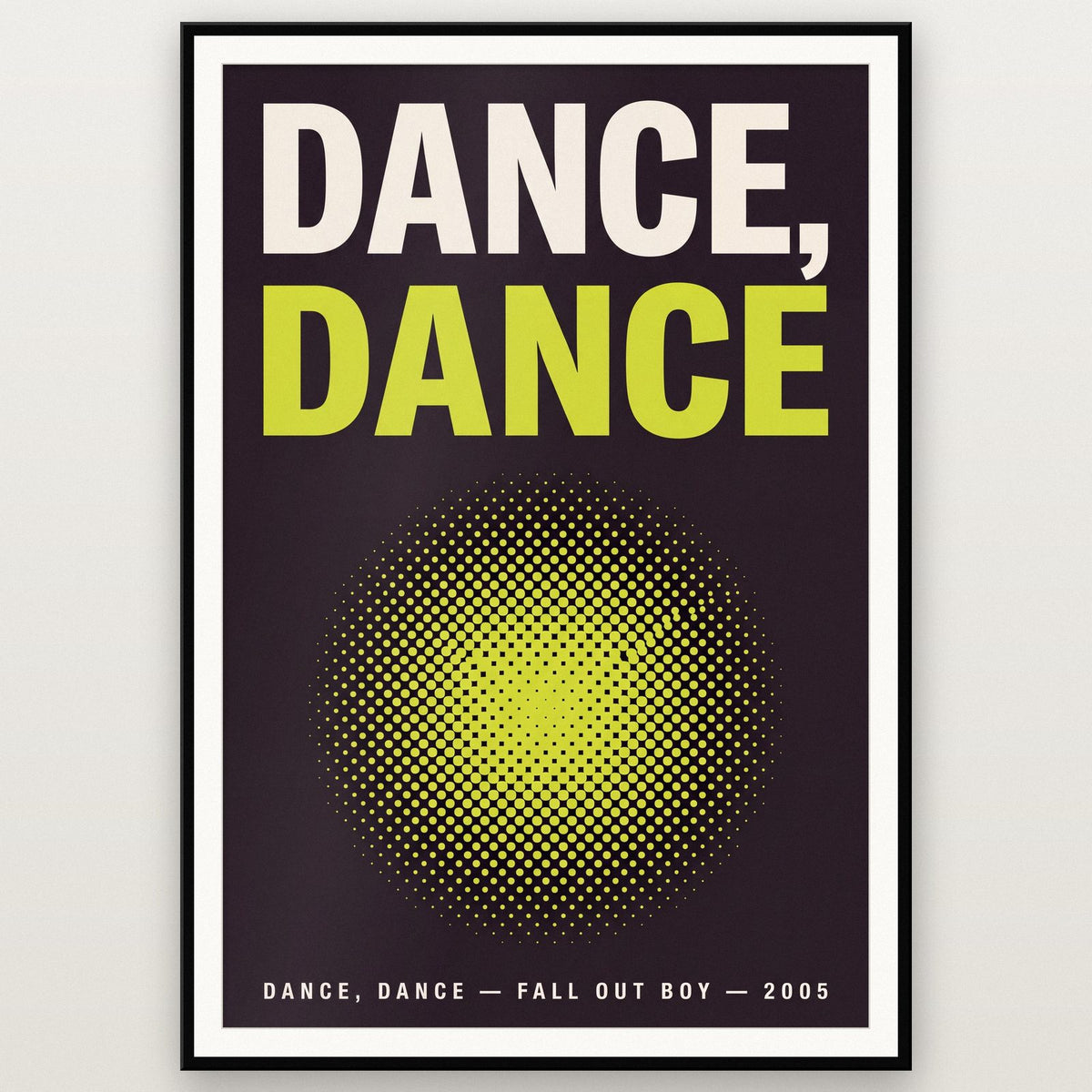 Dance Dance Lyric Art Print