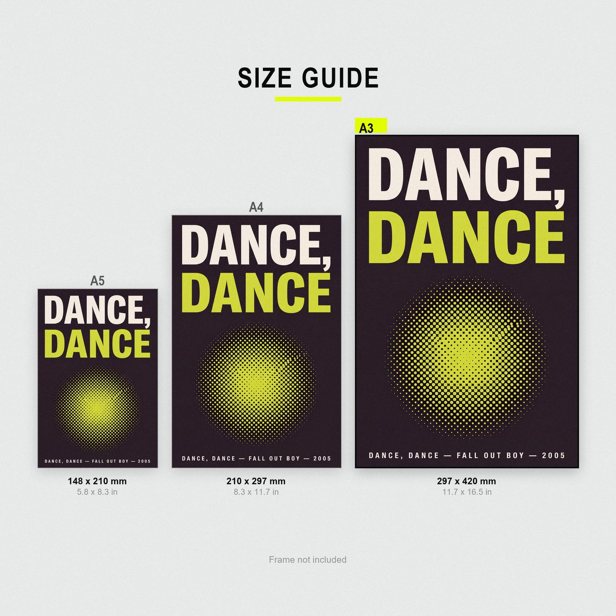 Dance Dance Lyric Art Print