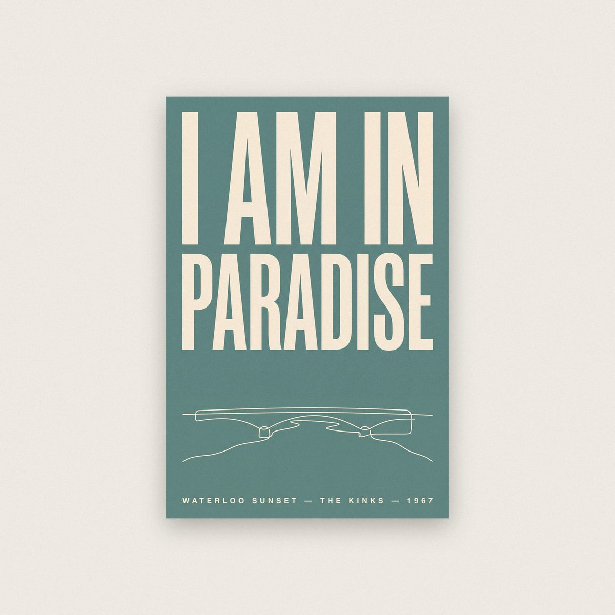 Waterloo Sunset Lyrics Print