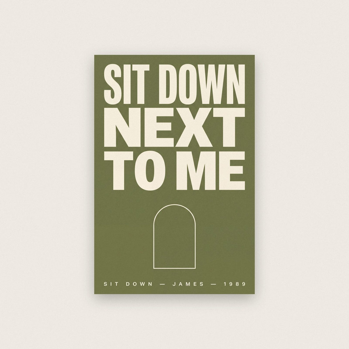 Sit Down Lyrics Print