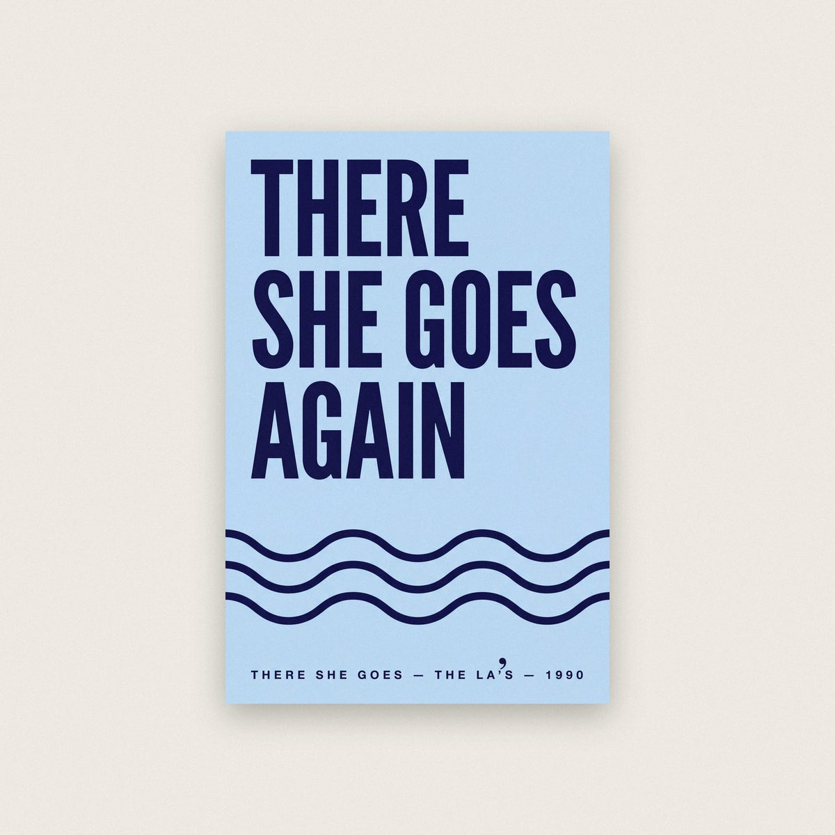 There She Goes Lyrics Print