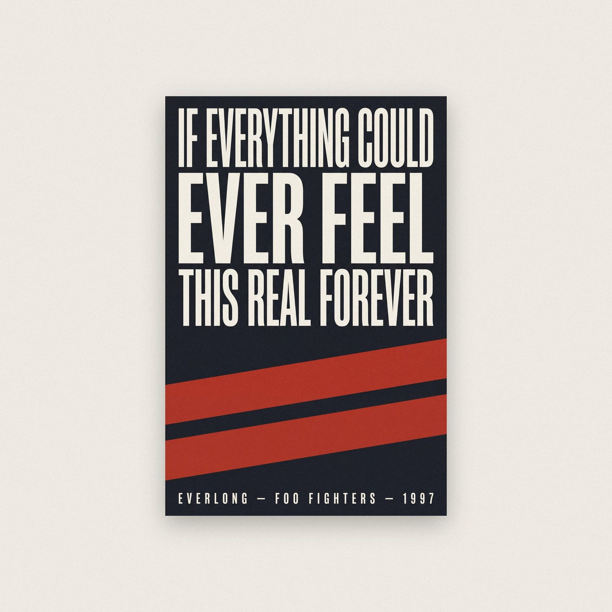 Everlong Lyrics Print