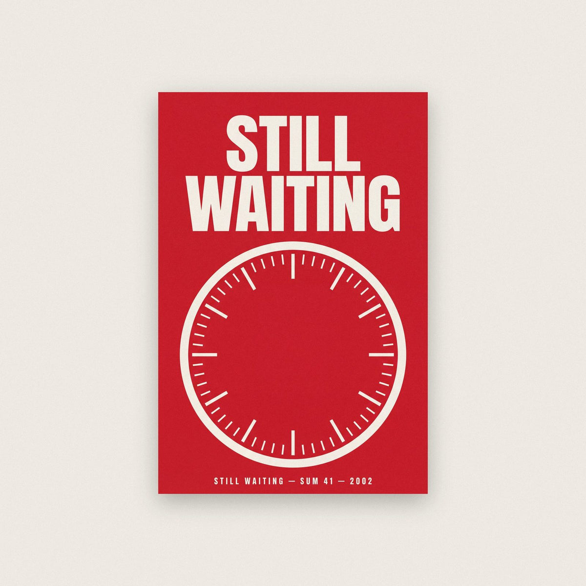 Still Waiting Lyrics Print
