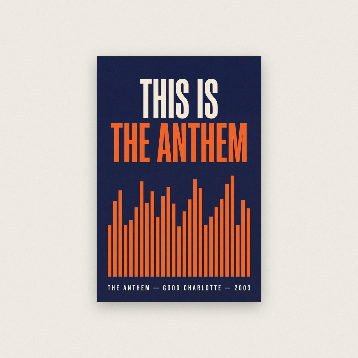 The Anthem Lyrics Print