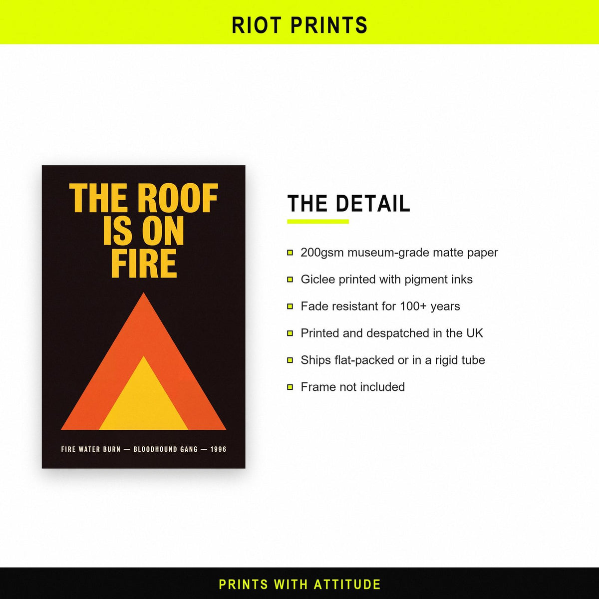 Fire Water Burn Lyrics Print paper and printing specification