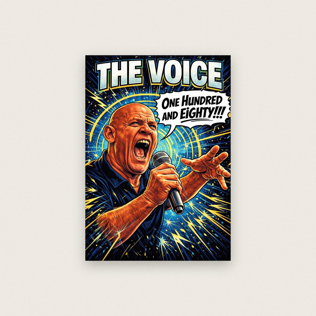 The Voice One Hundred And Eighty Darts Art Print