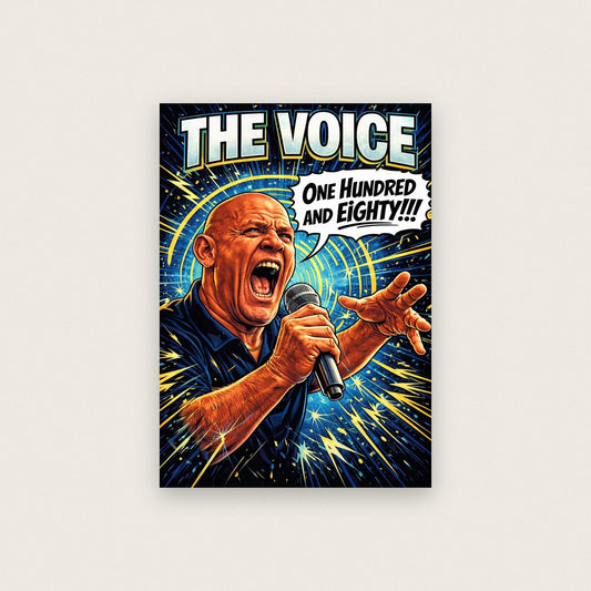 The Voice One Hundred And Eighty Darts Art Print