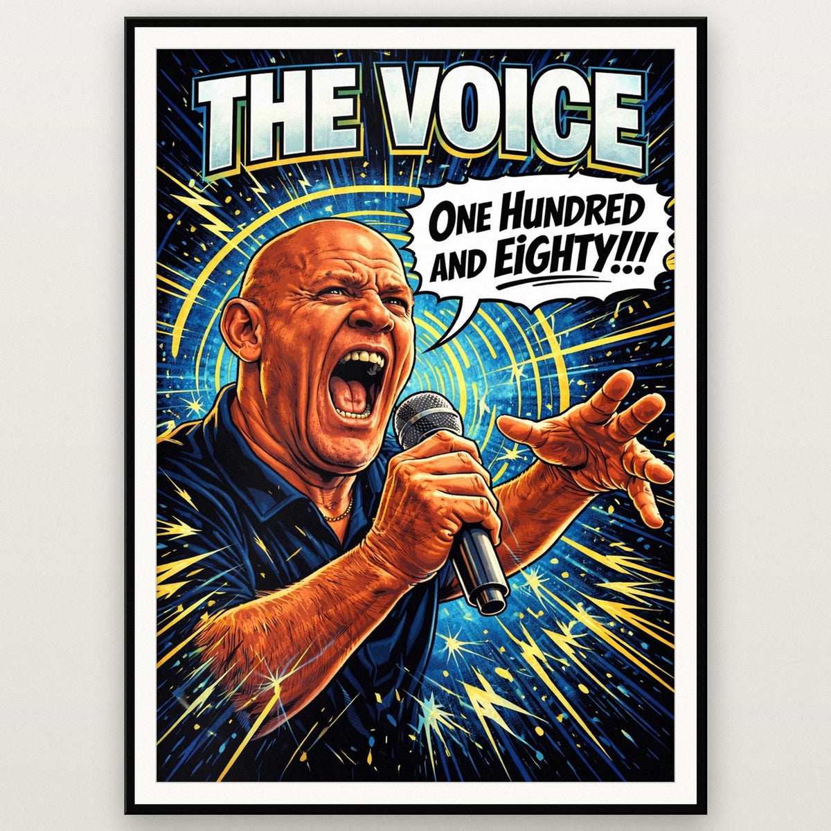 The Voice One Hundred And Eighty Darts Art Print