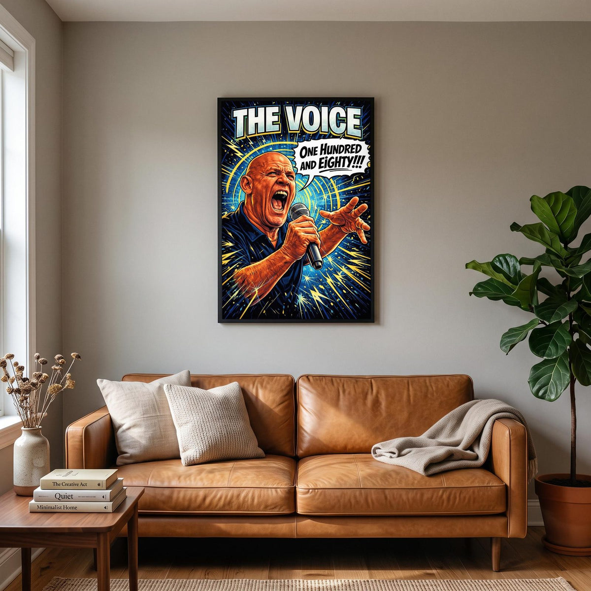 The Voice One Hundred And Eighty Darts Art Print
