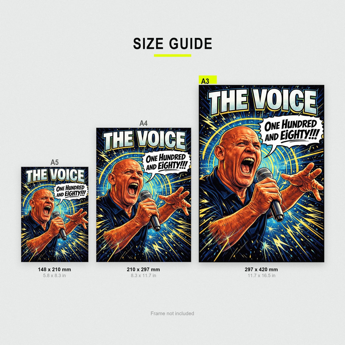 The Voice One Hundred And Eighty Darts Art Print