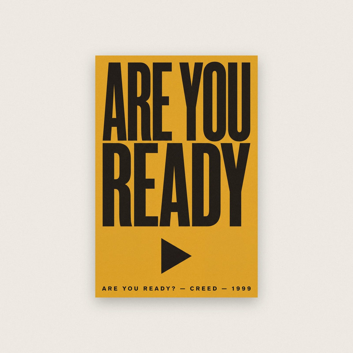 Are You Ready Lyrics Print