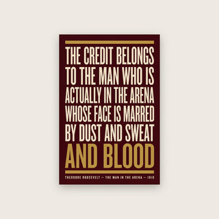 Man In The Arena Print