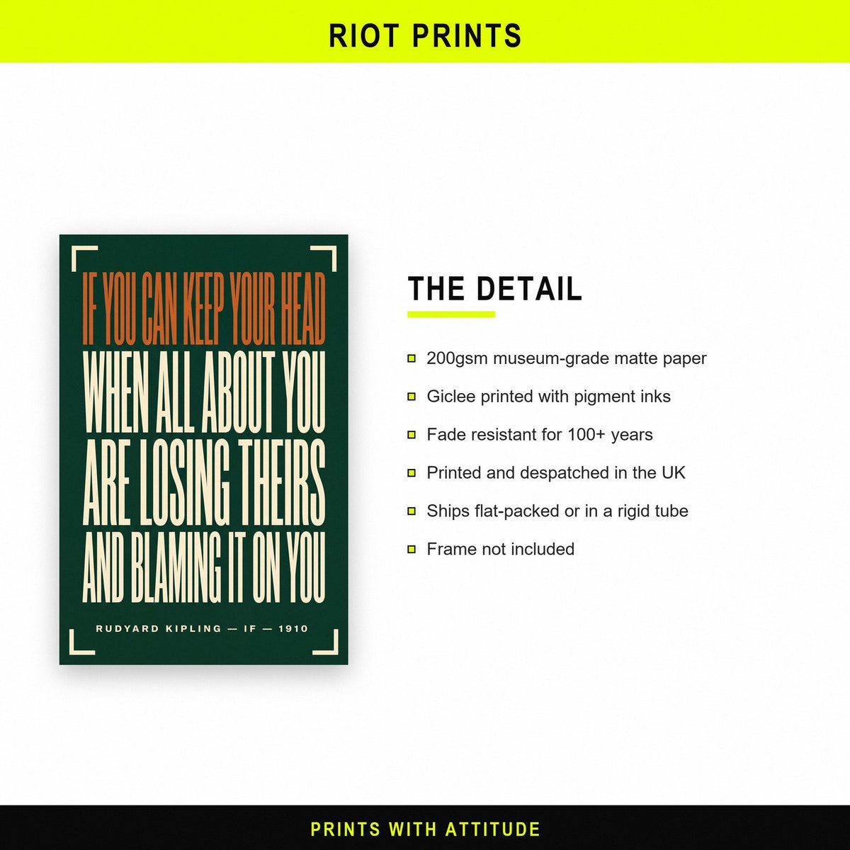 If Poem Print paper and printing specification