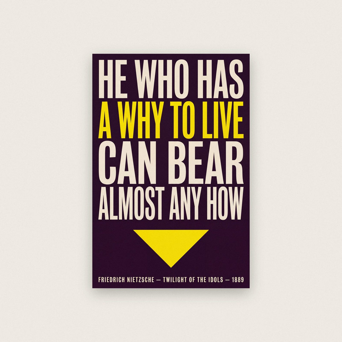Nietzsche Quote Print