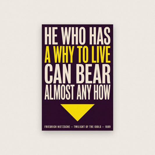 Nietzsche Quote Print