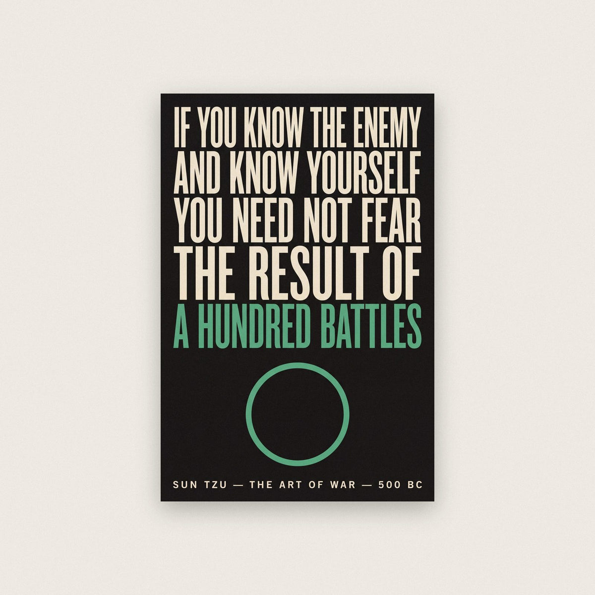 Sun Tzu Quote Print