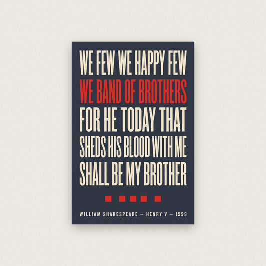We Band Of Brothers Print