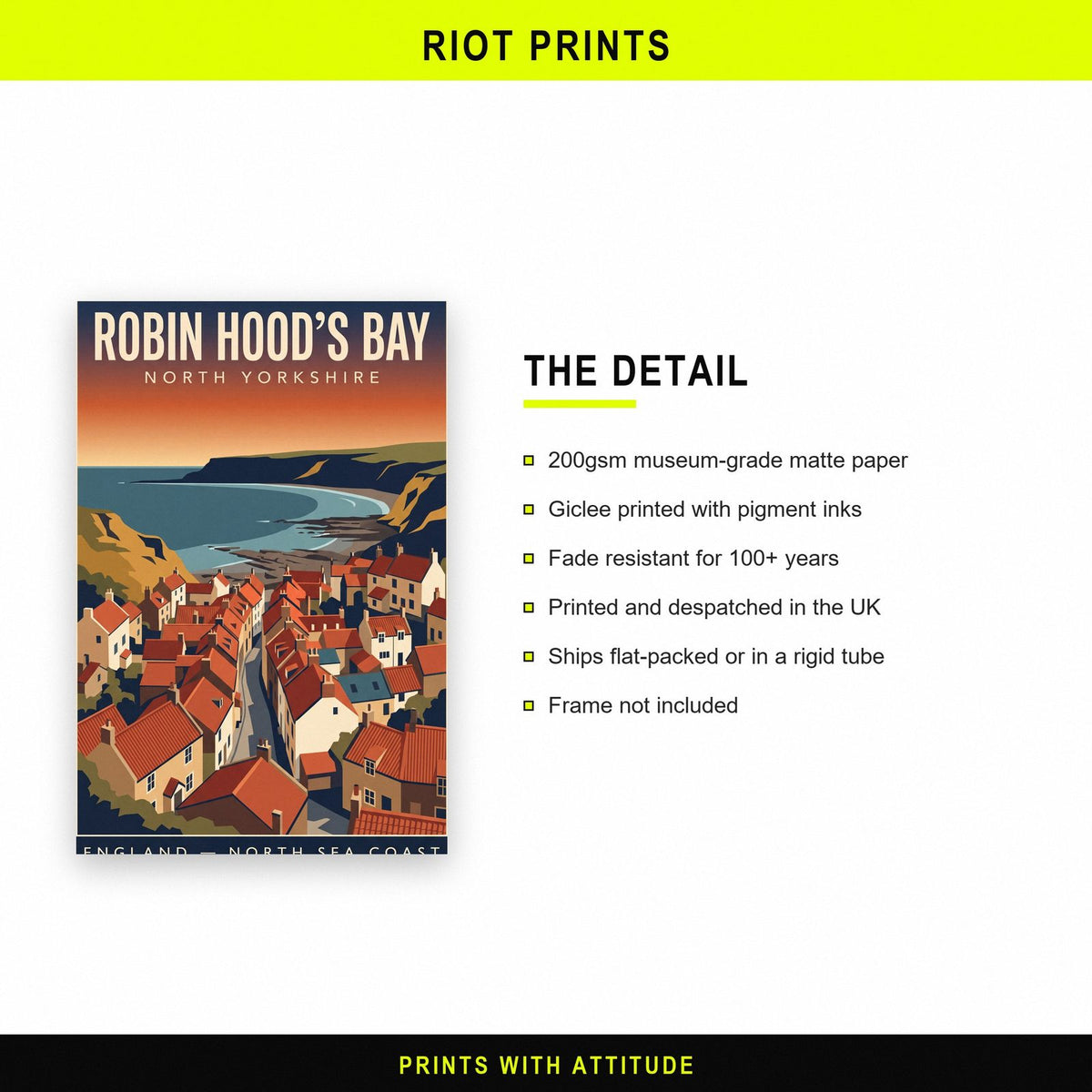Robin Hoods Bay Print paper and printing specification