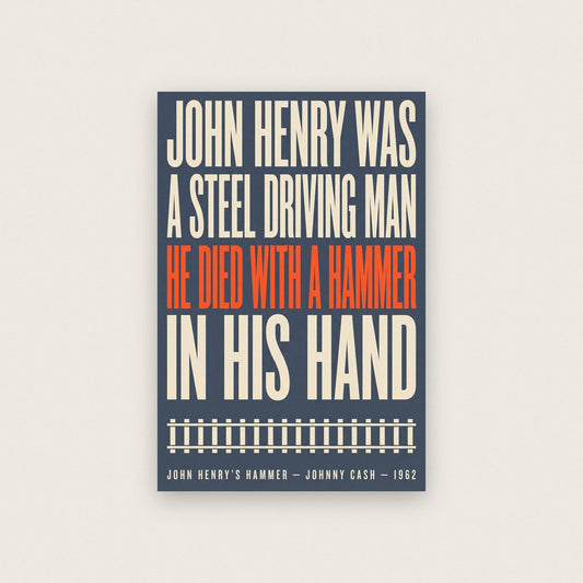 John Henrys Hammer Print