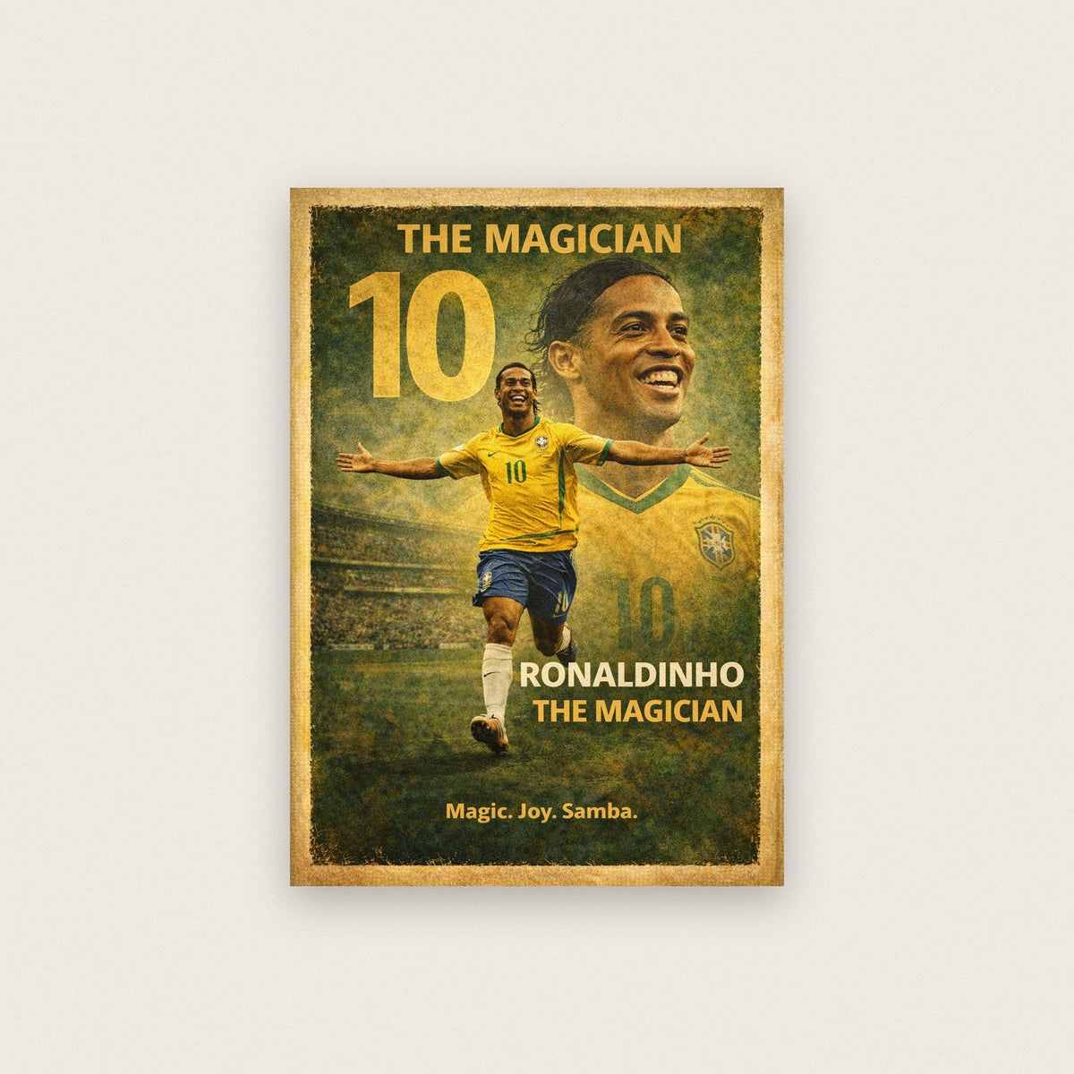 Ronaldinho The Magician Football Art Print